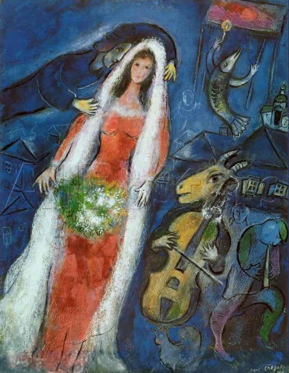 Der Hochzeitszeitgenosse Marc Chagall Ölgemälde